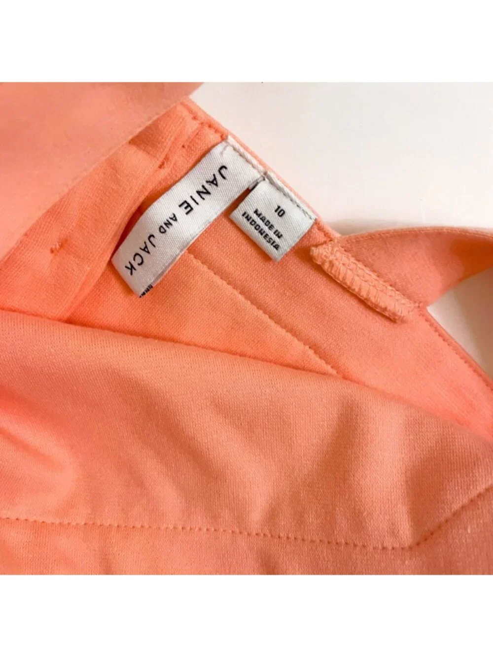 Janie and Jack Apricot Ponte Dress, Size 10